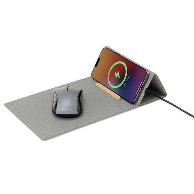 BLACE - CHANGE ZERO Recycled PU 15W Wireless Mousepad & Desk Organizer