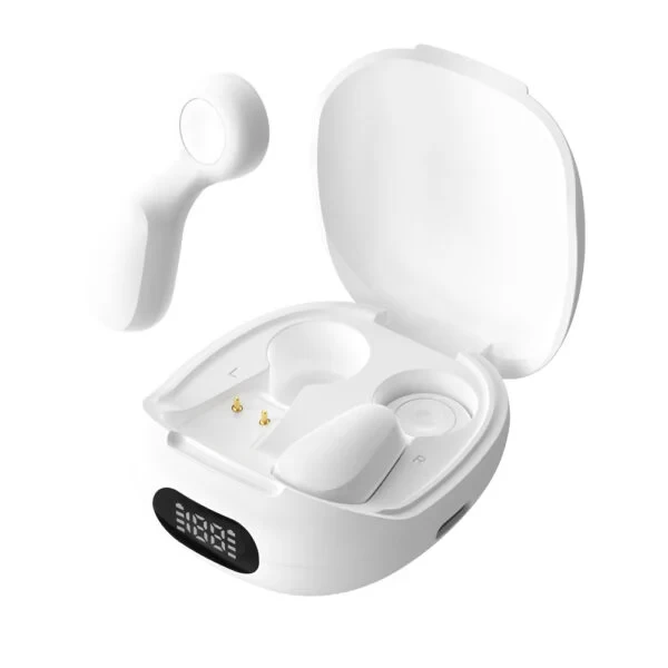 BUDSY – Compact TWS Bluetooth 5.4 Earbuds with 13mm Stereo Speakers, Touch Controls & Digital Battery Display