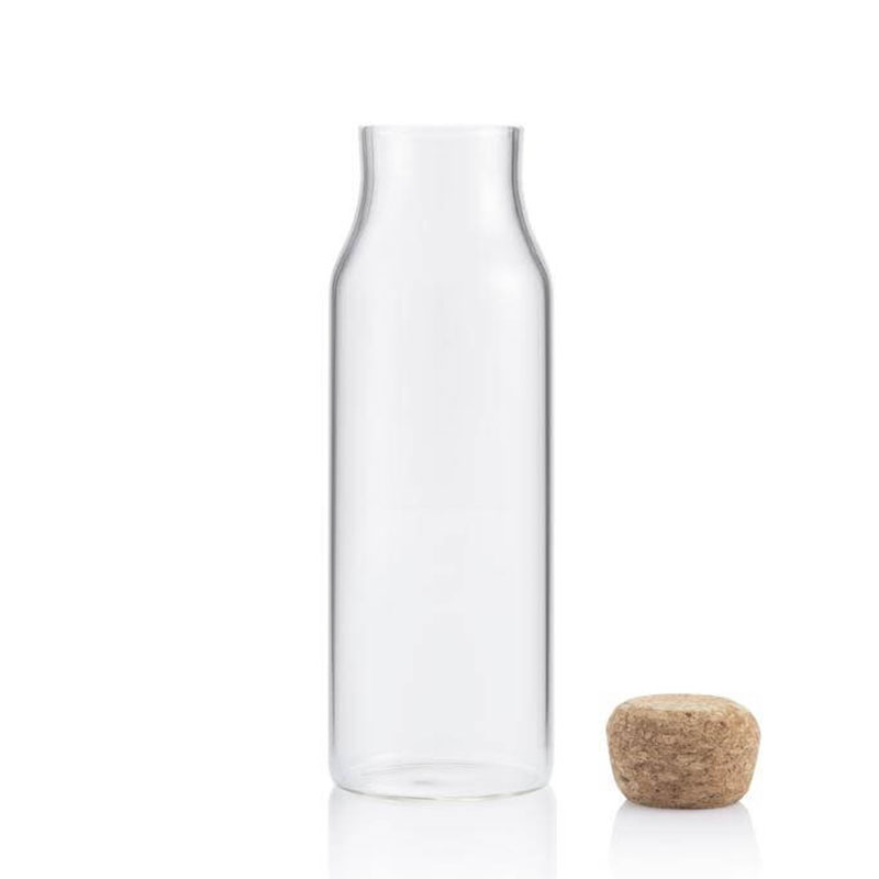 Borosilicate Glass Bottle with Cork Lid (1000ml)