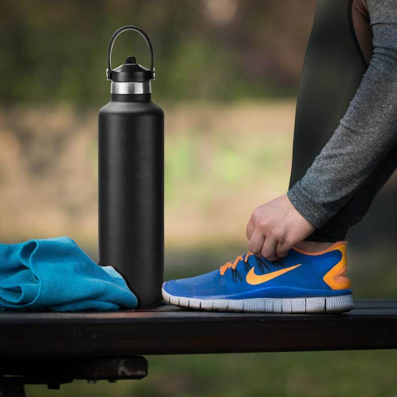 CERVO - Hans Larsen Vacuum Stainless Steel Bottle with Sports Lid - 1L