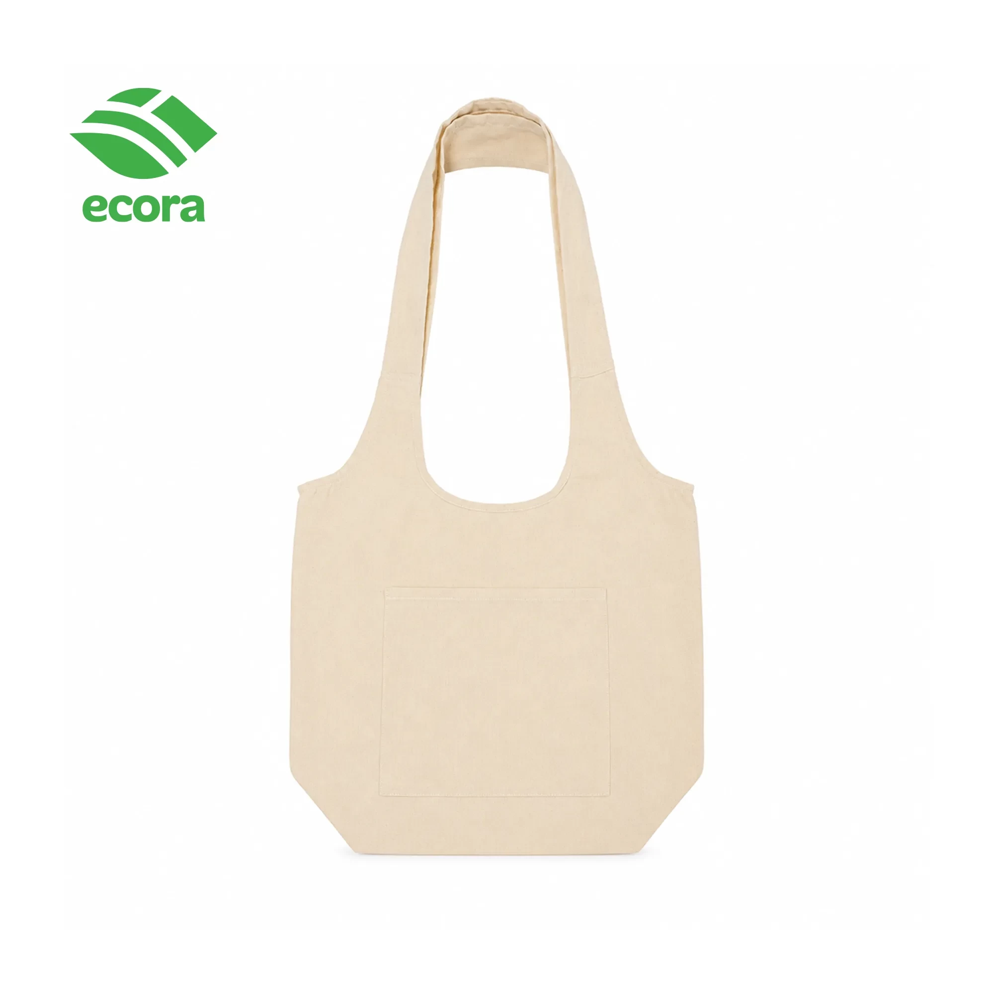 Ecora Canvas Shoulder Tote Bag with 13 cm Gusset — 220 GSM
