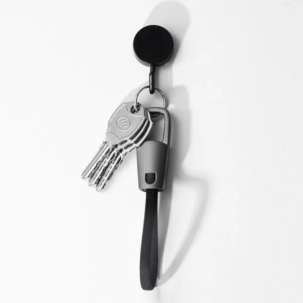 KEYHOLE – Compact Zinc Alloy USB-C to USB-C Cable with 60W Fast Charging, Data Transfer & Stylish Keychain Design