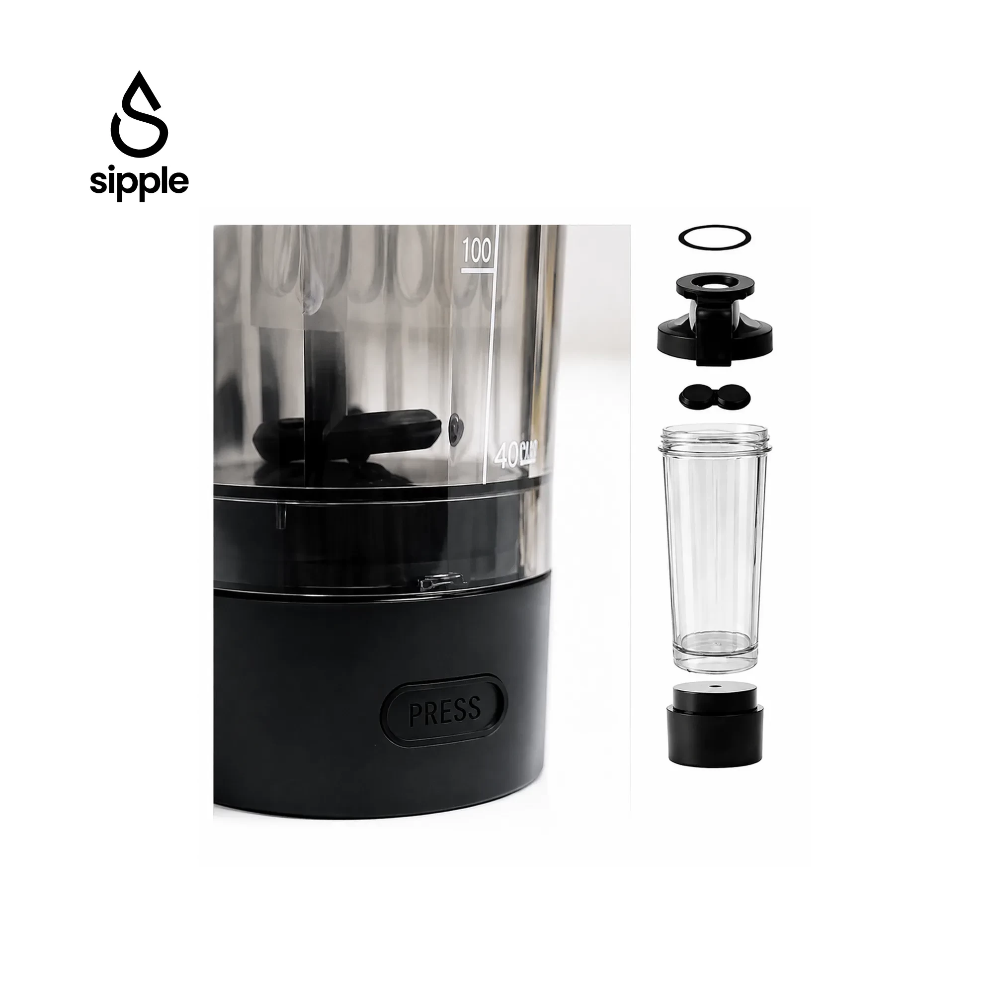 Portable Electric Shaker Bottle 700ml