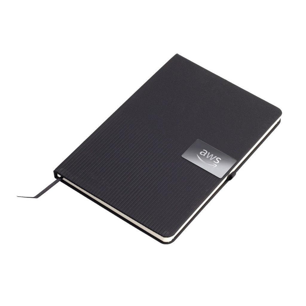 RIPPLE - Giftology A5 Hard Cover Notebook with Metal Plate
