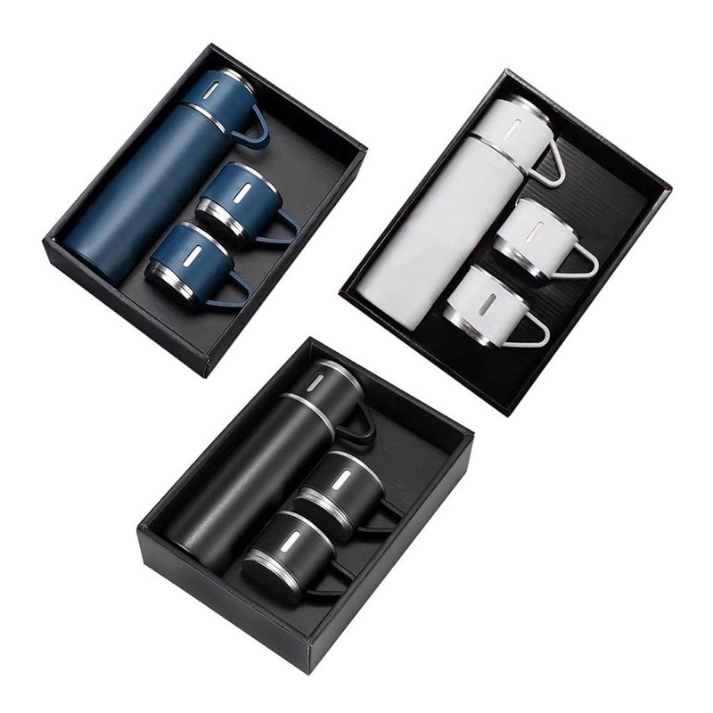 SAFFLE - Giftology Family Set of Vacuum Flask & Two Cups
