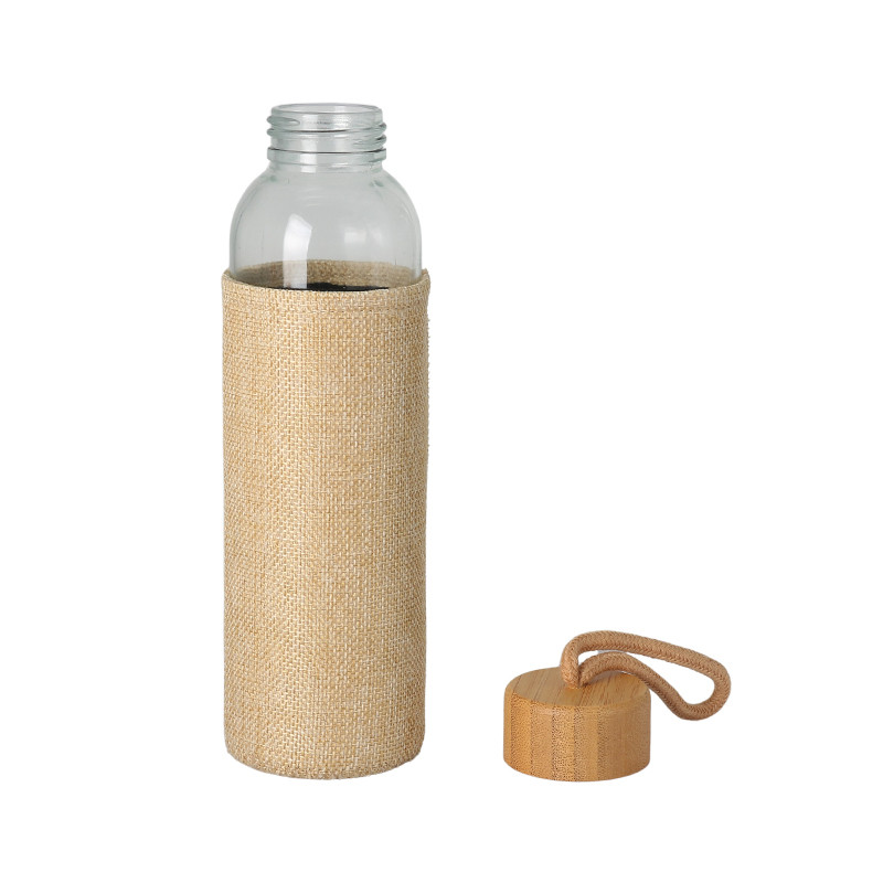 SPELLO - Promotional Glass Bottle with Jute Sleeve - 500ml