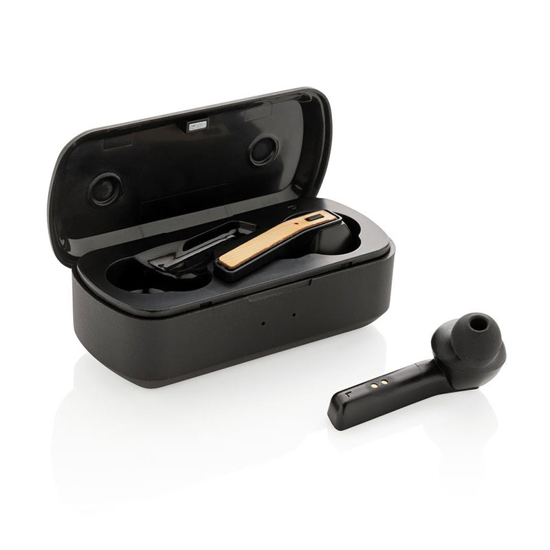 Bamboo Free Flow TWS Earbuds in Charging Case