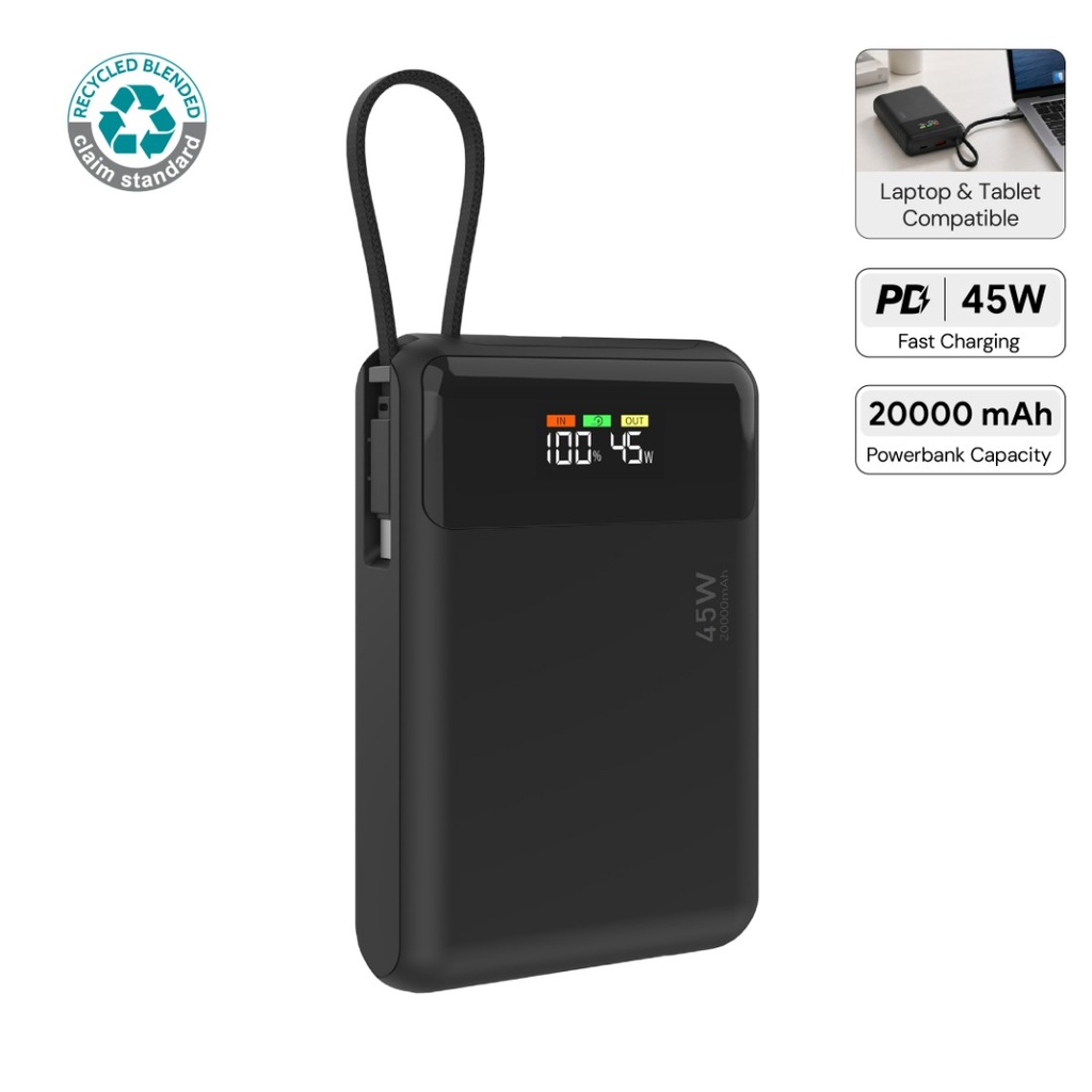 ZENO - @memorii 20000mAh PD 45W Powerbank for Laptop / Mobile