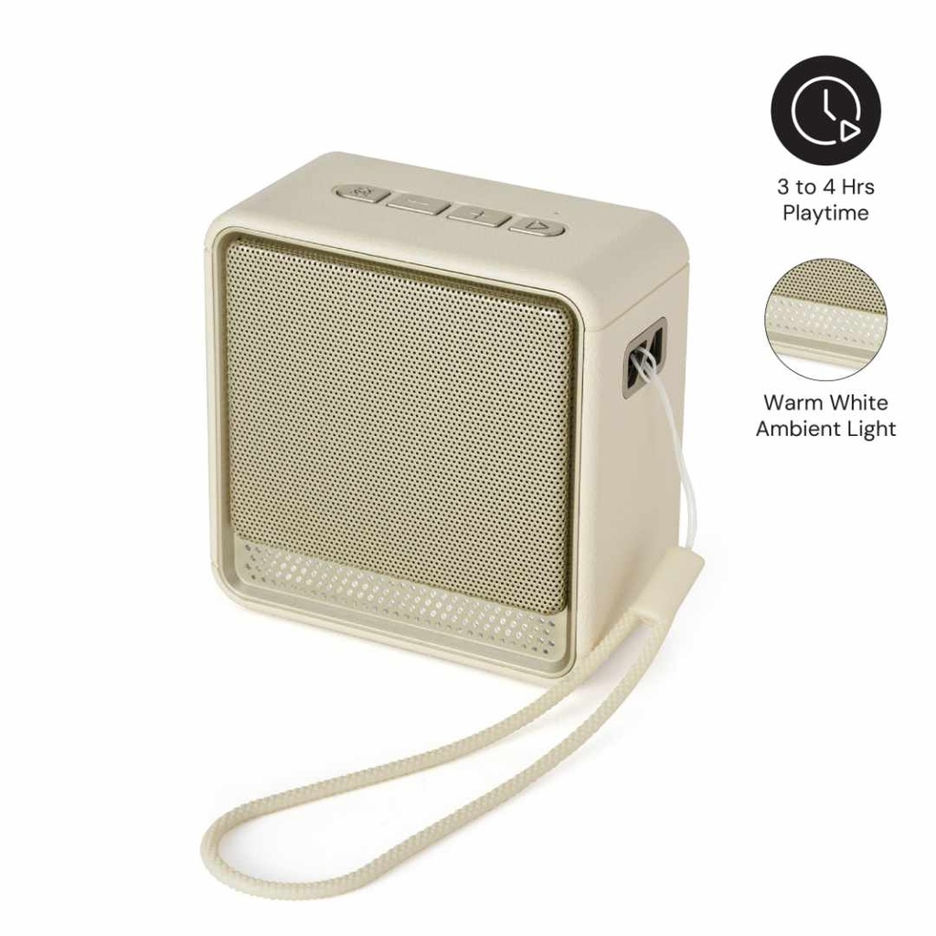 FELIX - @memorii Portable Wireless Speaker - Black / Silver