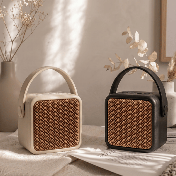CHARM Beige | Portable Bluetooth 5.4 Speaker with Carry Handle