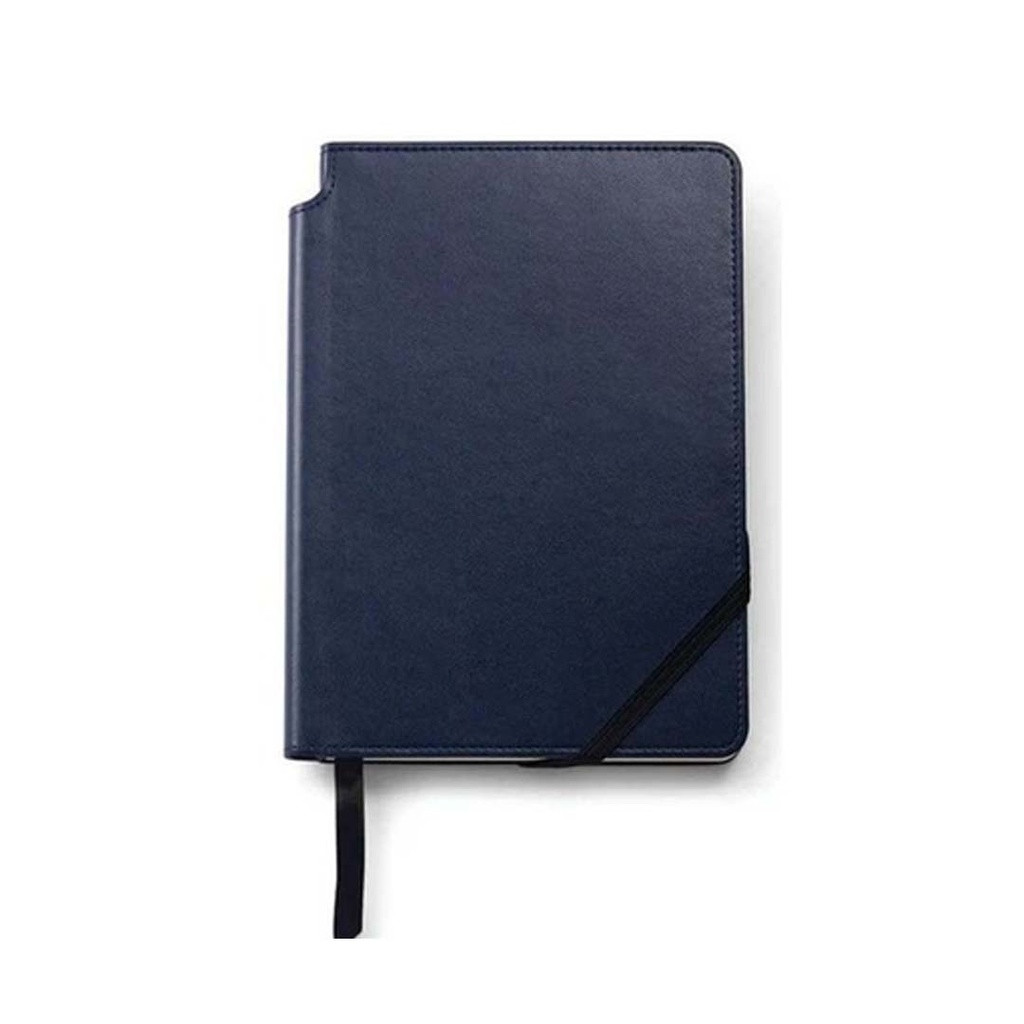 Cross Calais™ Chrome/Blue Lacquer Ballpoint Pen with Classic Midnight Blue Journal Gift Set