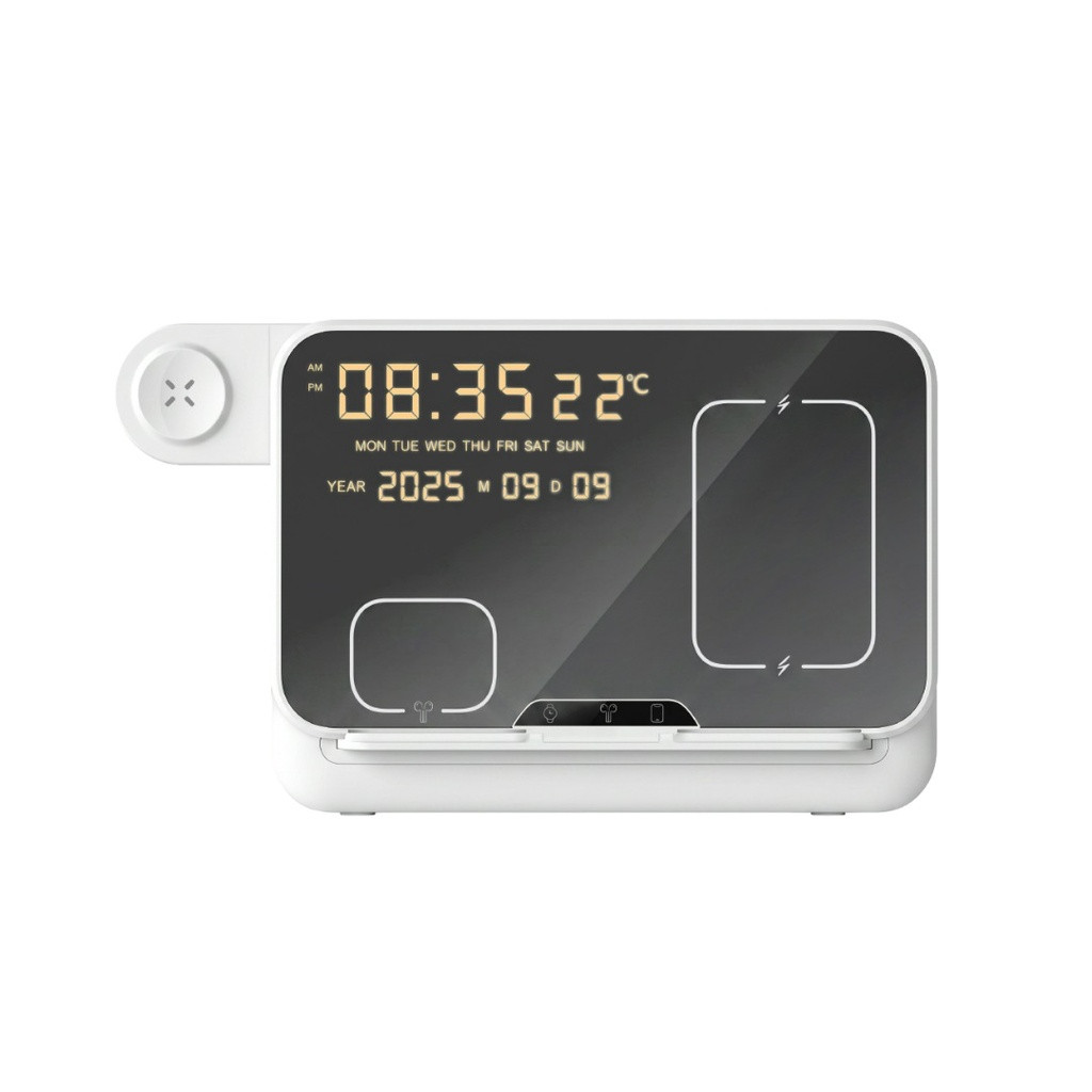 FAROS - @memorii 5 in 1 Wireless Fast Charging Station with Display Clock
