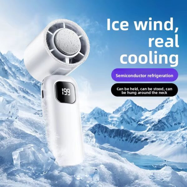 ICY FAN – Portable Rechargeable Neck & Handheld Cooling Fan