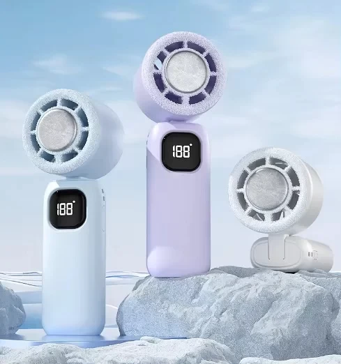 ICY FAN – Portable Rechargeable Neck & Handheld Cooling Fan