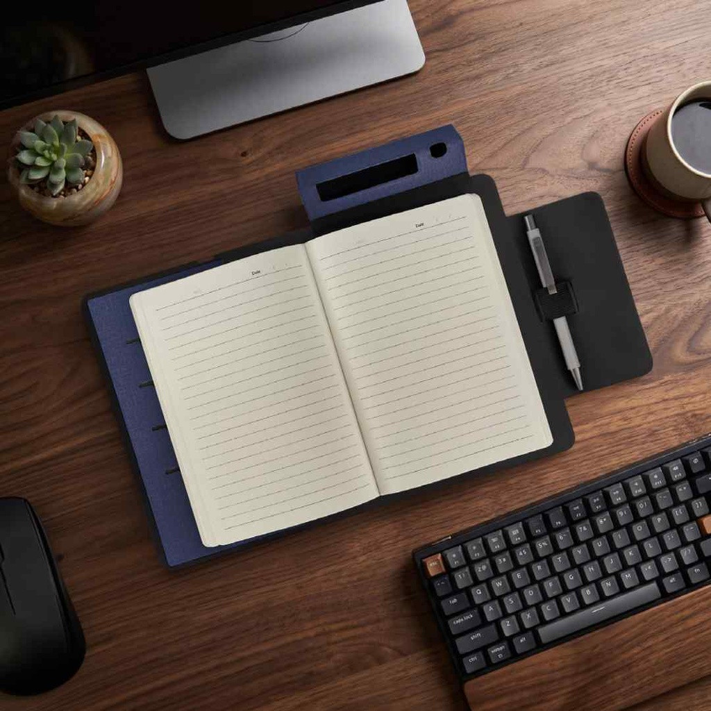MagFolio - Santhome A5 PU Portfolio with 15W MagSafe Wireless Charger