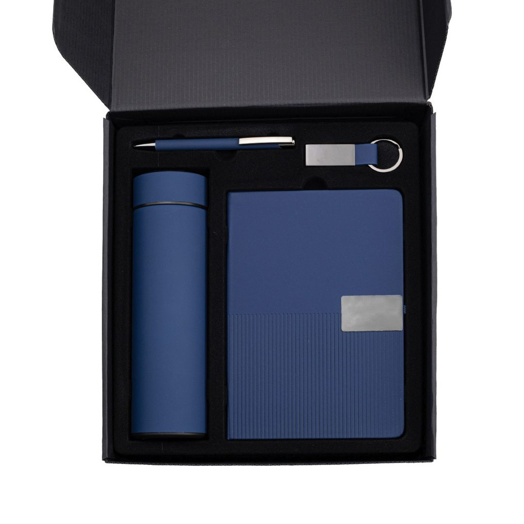ORION SET - Giftology Set of Temperature Flask, Notebook, Pen and Keychain