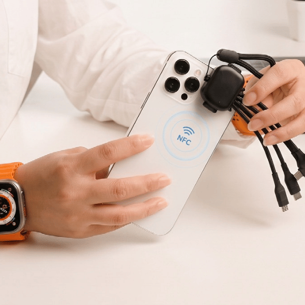 PIXI Cable with NFC | 5-in-1 Fast Charging Cable with Smart NFC Sharing