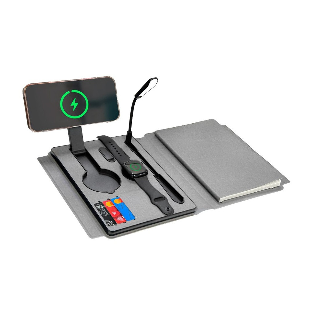 SOLAIS - Santhome Recycled 10000 mAh Power Bank with 15W Magsafe Smart A5 Organizer