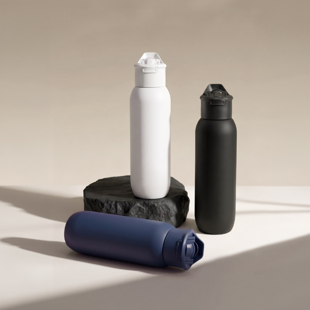 TOLEDO - Hans Larsen Double Wall Bottle with Straw 600 ml