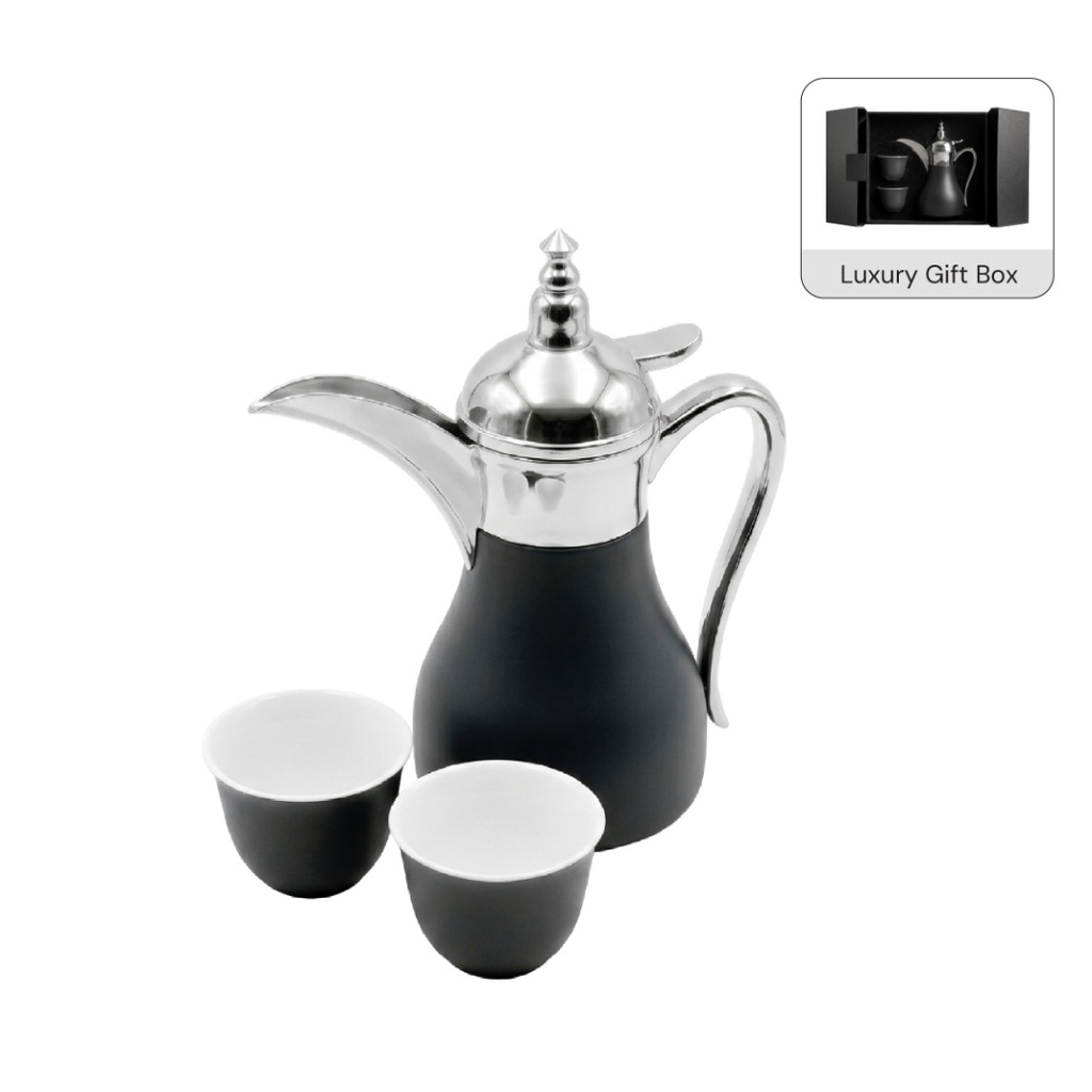 WESAL - Hans Larsen Dallah Nano Gift Set with 2 Cava Cups