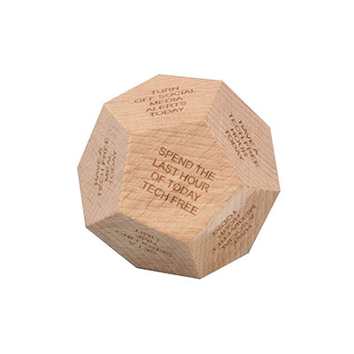 ORLI - eco-neutral Digital Detox Wooden Dice