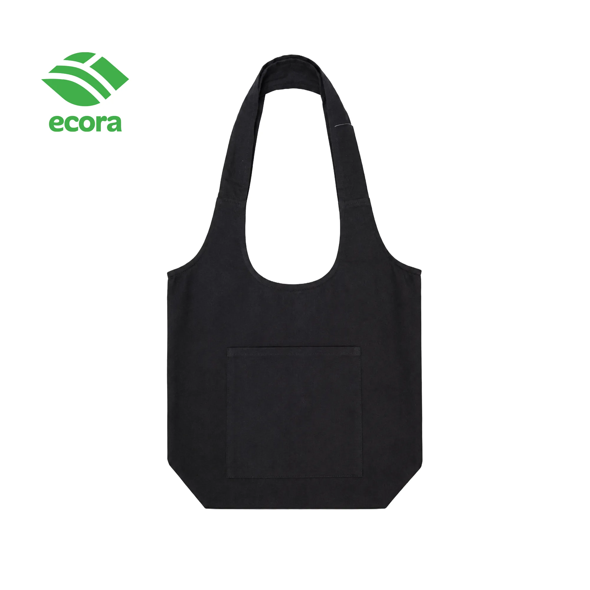 Ecora Canvas Shoulder Tote Bag with 13 cm Gusset — 220 GSM