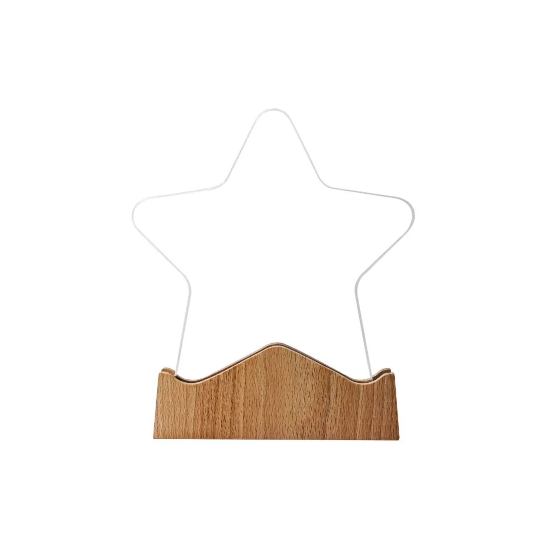 Star Shaped Wooden Trophy