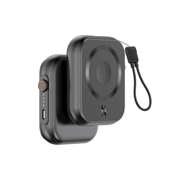 IPOWER-PRO – Compact 5000mAh Power Bank with 20W Fast Type-C Output & Wireless Charging for Earbuds and Apple Watch