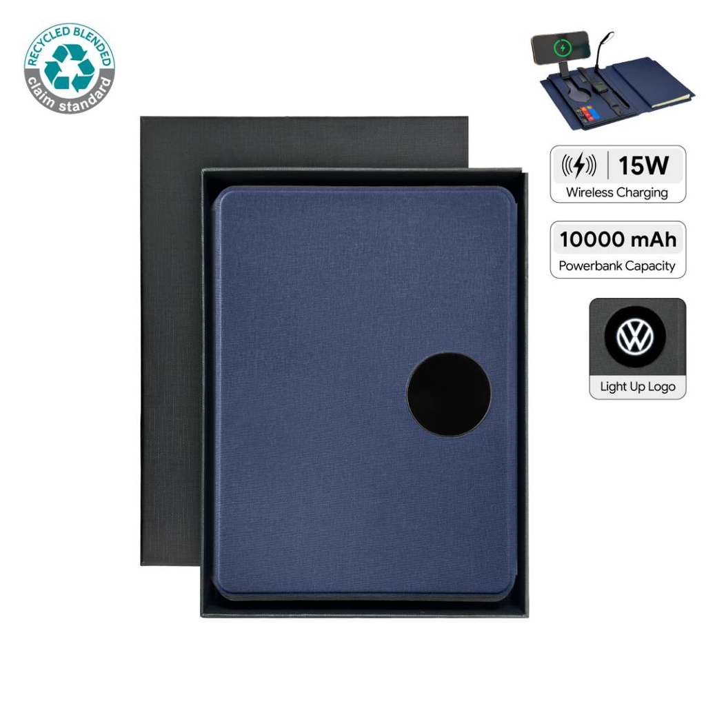 SOLAIS - Santhome Recycled 10000 mAh Power Bank with 15W Magsafe Smart A5 Organizer