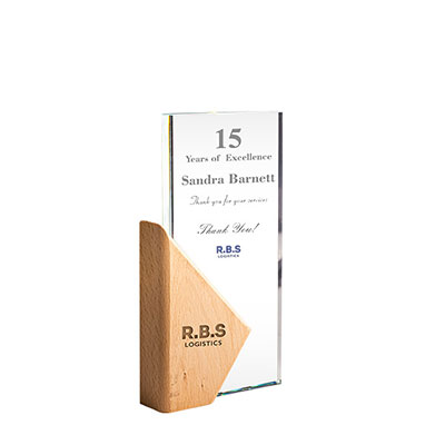 Wood & Crystal Trophy