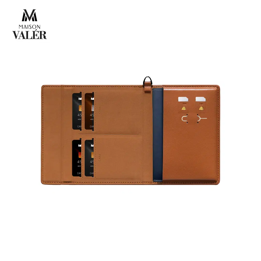 Premium Leather Travel Wallet & Passport Holder
