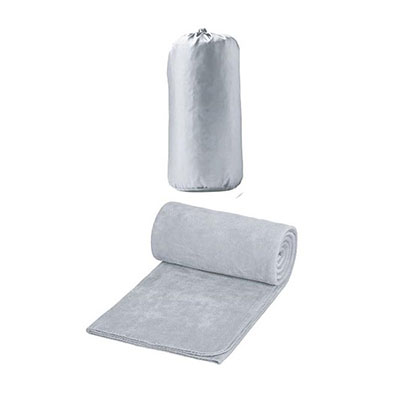 Blanket - Size: 140 x 180 cm in Polyester Drawstring Bag