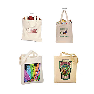 Eco-Neutral Cotton Shopping Bags without Gusset