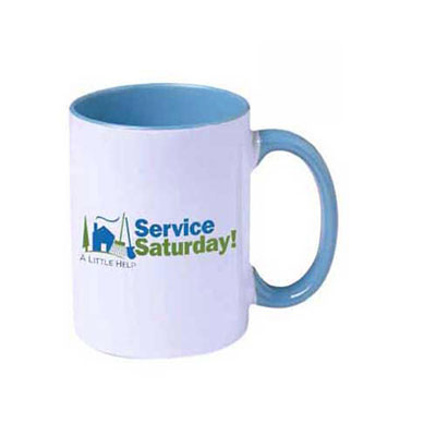 Olivos - 11OZ Inner Rim Handle Colored Mug