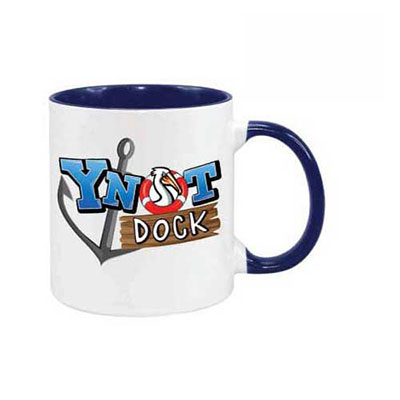 Olivos - 11OZ Inner Rim Handle Colored Mug
