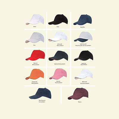 Hans Larsen High Quality Heavy Brushed Cotton Caps