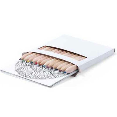Tarakan - Set of Pencils & Coloring Sheets with Mandala Designs