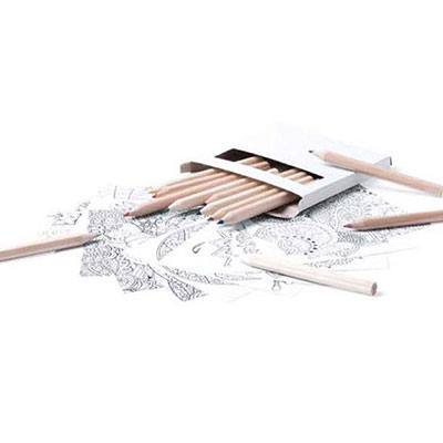 Tarakan - Set of Pencils & Coloring Sheets with Mandala Designs