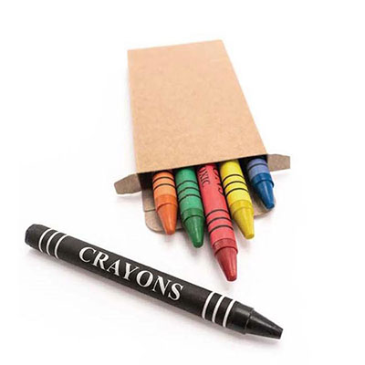 Sorong - Set of 6 Crayons in Natural Cardboard Box