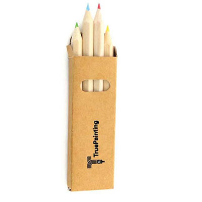 Batu - Box of 4 Wooden Pencils with Hexagonal Body