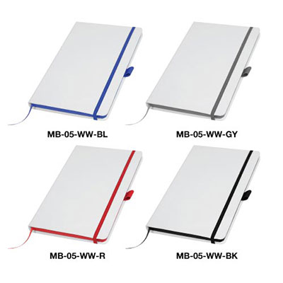 White Cover PU Notebooks MB-05