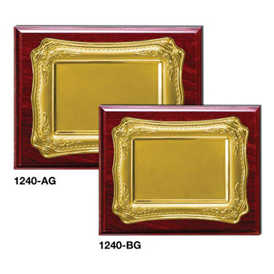 Wooden Plaques Gold Laserable Plate 1240