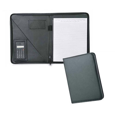 A4 PU Zipper Portfolio