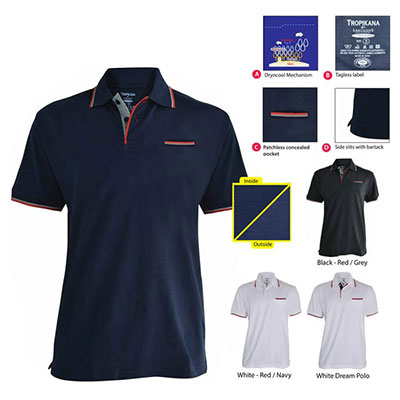 Dry N cool Polo with UV Protection